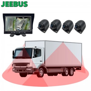 3D 1080P 360 Bus Paking Camera Car Reverse Aid Truck Cámara de 360 ​​grados Sistema de seguridad con vista de pájaro