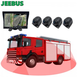 AHD 1080P Monitoreo 3D 360 Bird View All Round Camera System para Van Bus Truck Heavy Duty